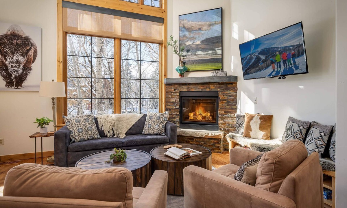 Downtown Steamboat Springs House | Alpen Glow Row House 6 | Pet Friendly | Air Conditioning
