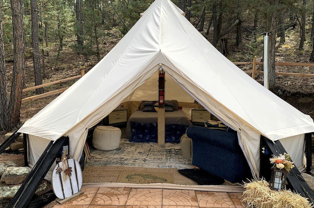 Boncarbo RV Rental | Bell Tent for Four for Dreamy Glamping Escapes in Colorado