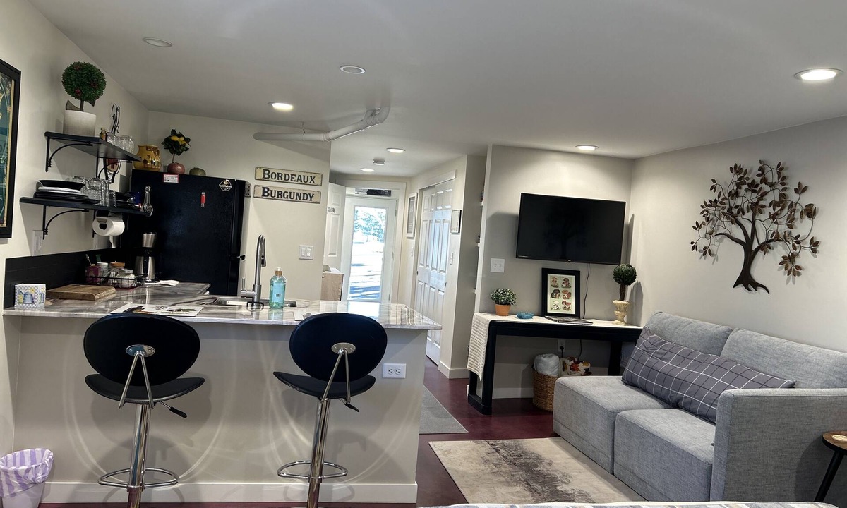 Loveland Apartment | CLEAN & PRIVATE studio w/kitchenette, free parking, central location, pets ok
