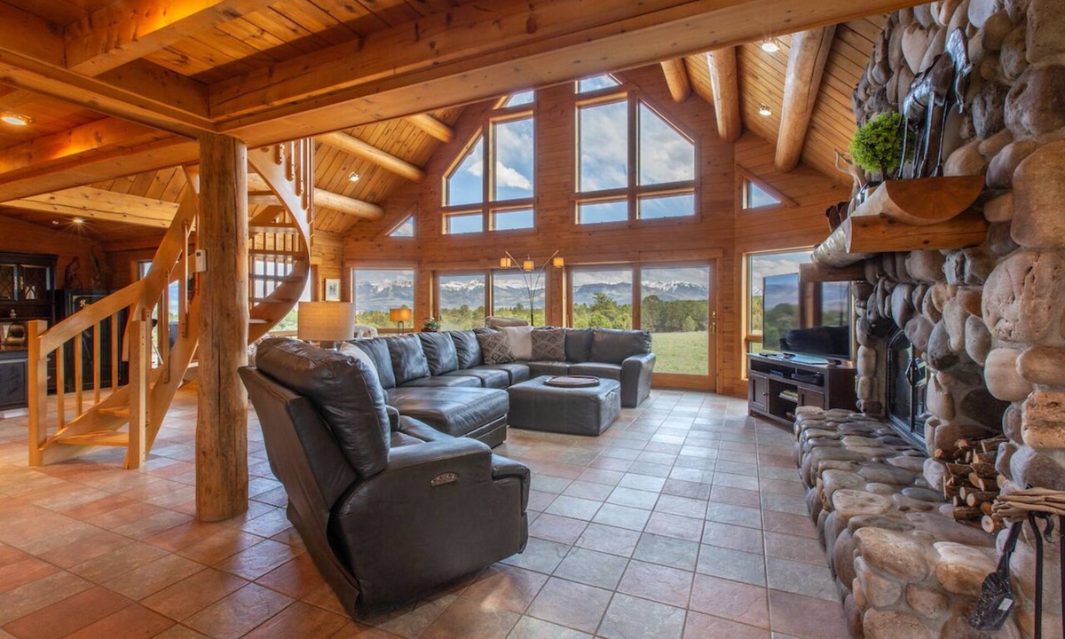 Ridgway House | Colorado Luxury Log Home - 40 Private Acres - Fire Pit - Views STR2024-037