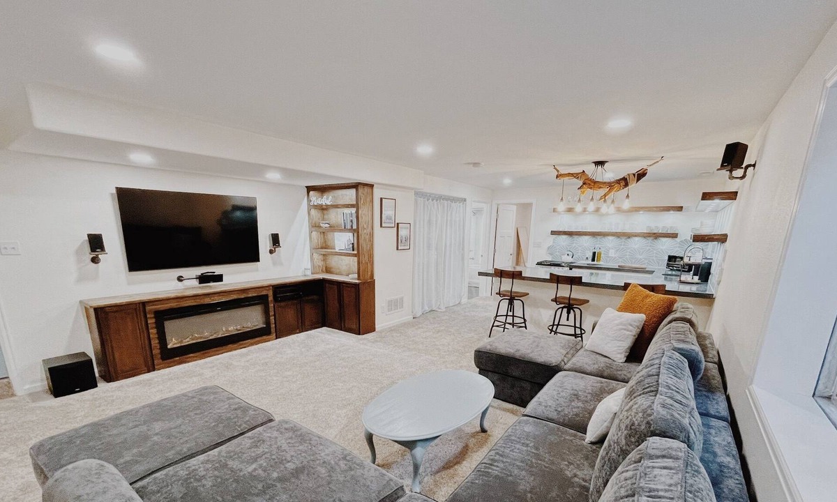 Northeast Park Hill House | Cozy, Modern Living Space w/ Fireplace and Kitchen