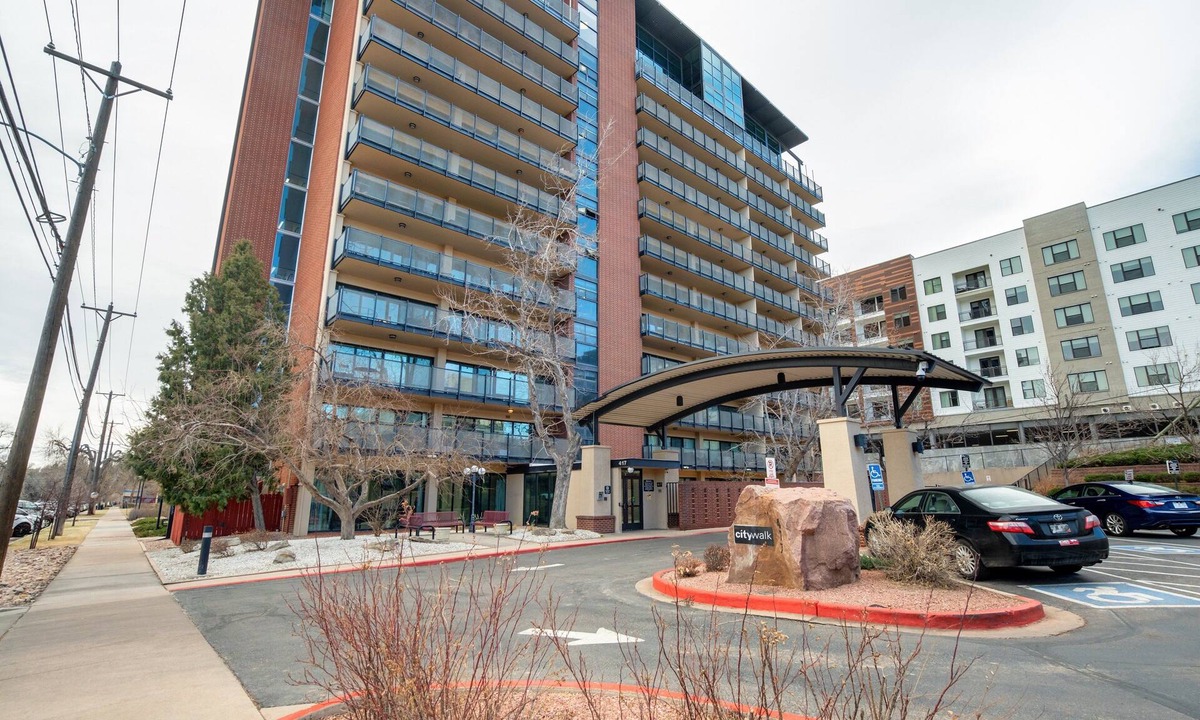 Central Colorado Springs Apartment | Downtown City Walk High-Rise 2BR | GYM | Sauna