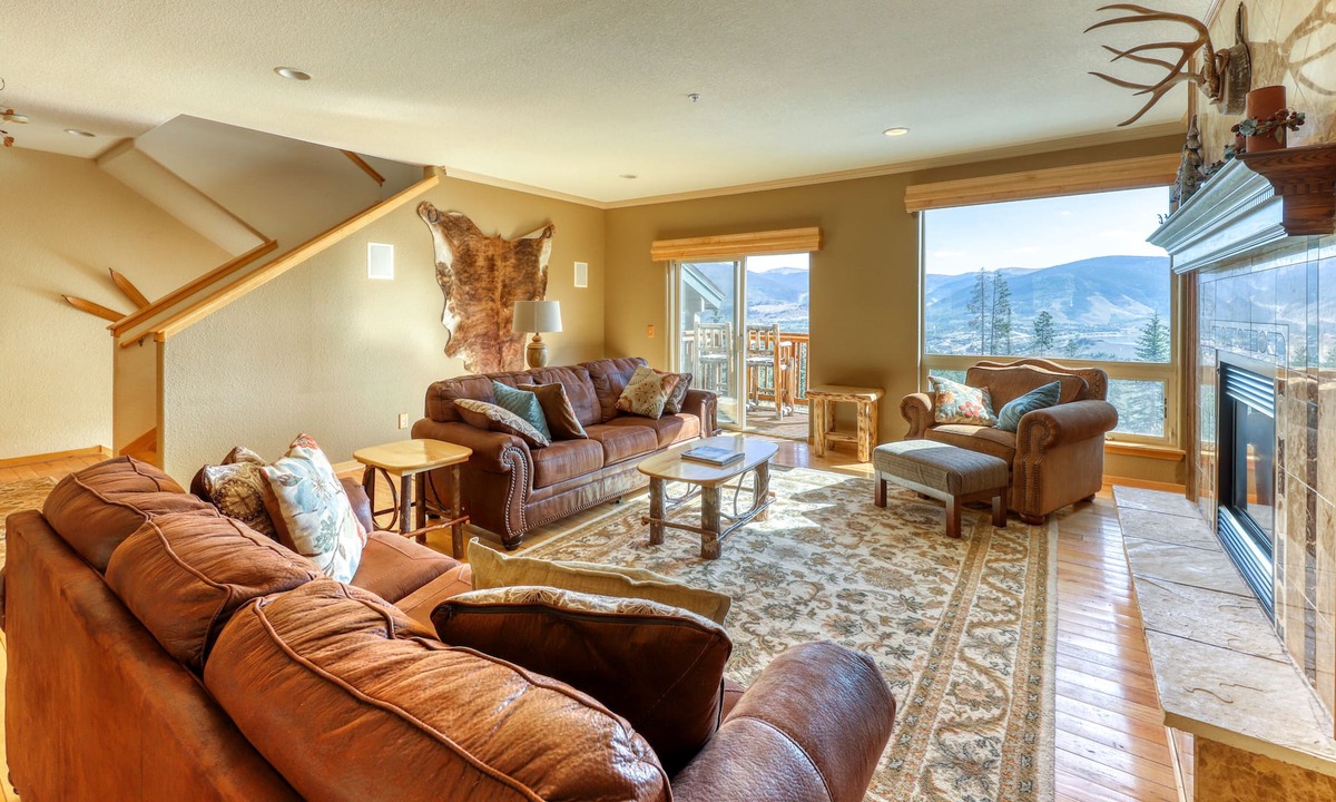 Wildernest Condo | Elegant & spacious home with fireplaces, deck & garage access