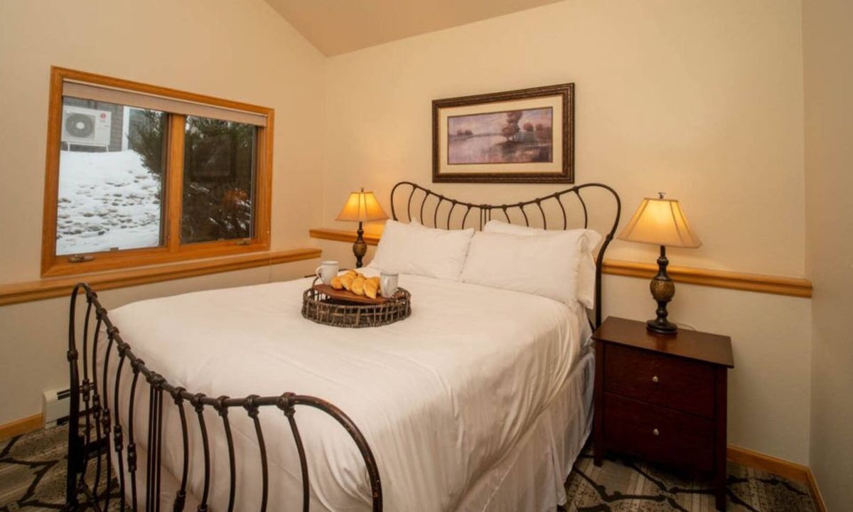 Stanley Hills Condo | Enchanting condo with fireplace, patio, and private hot tub!