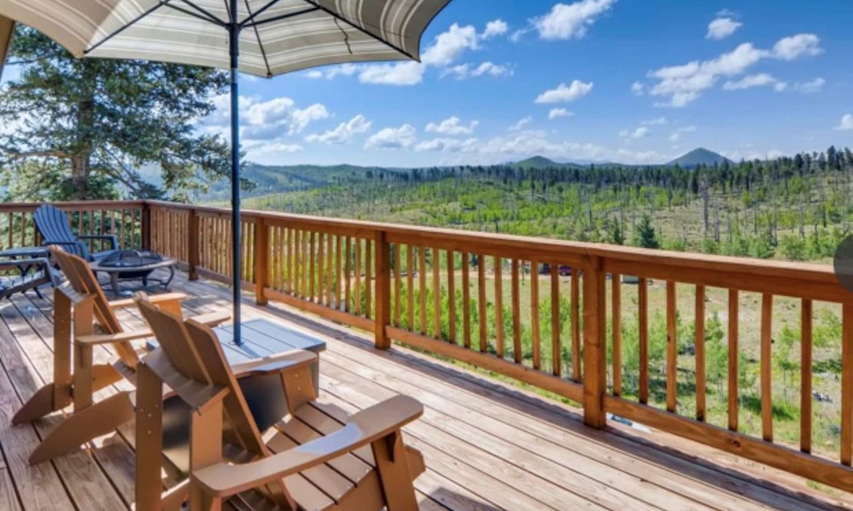 Denver Cabin | Falcon Ridge Chalet-Woodland Park: WiFi & Views, Deck and Views of Pikes Peak