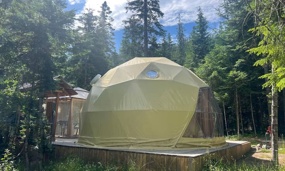 Clark Fork Cottage | Forest Glamping Dome in Clark Fork