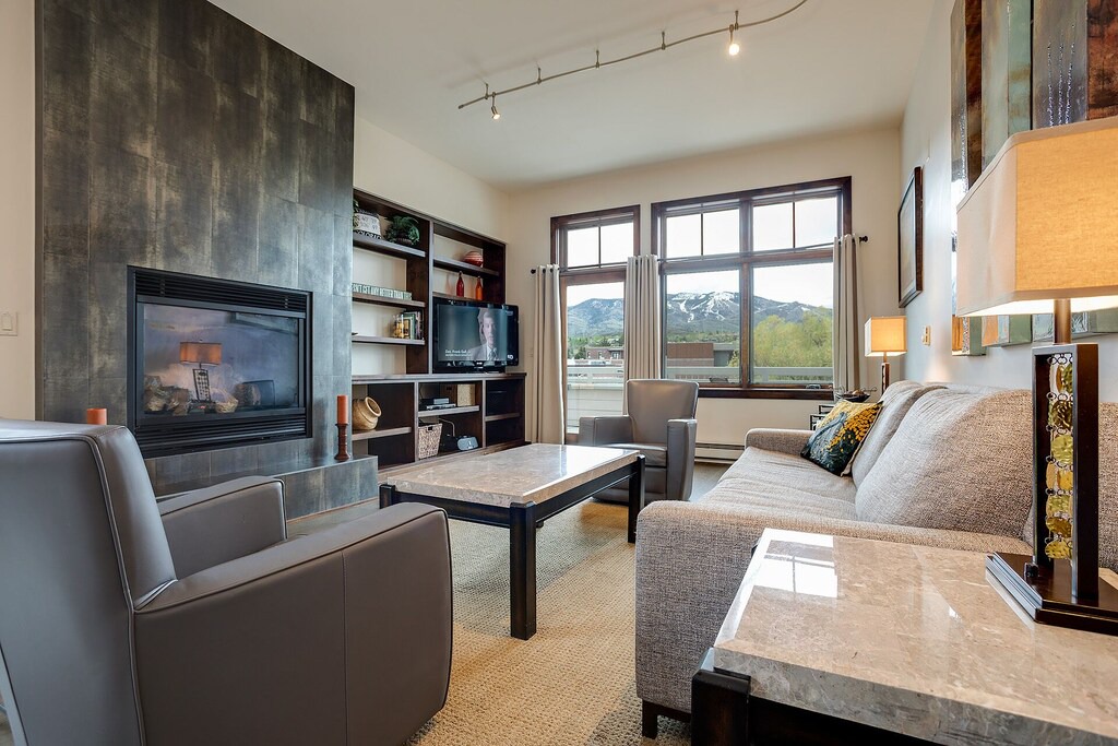 Downtown Steamboat Springs Condo | H401A by Pioneer Ridge: Downtown Luxury ~ Great Alpenglow Views! ~ A/C & Grill
