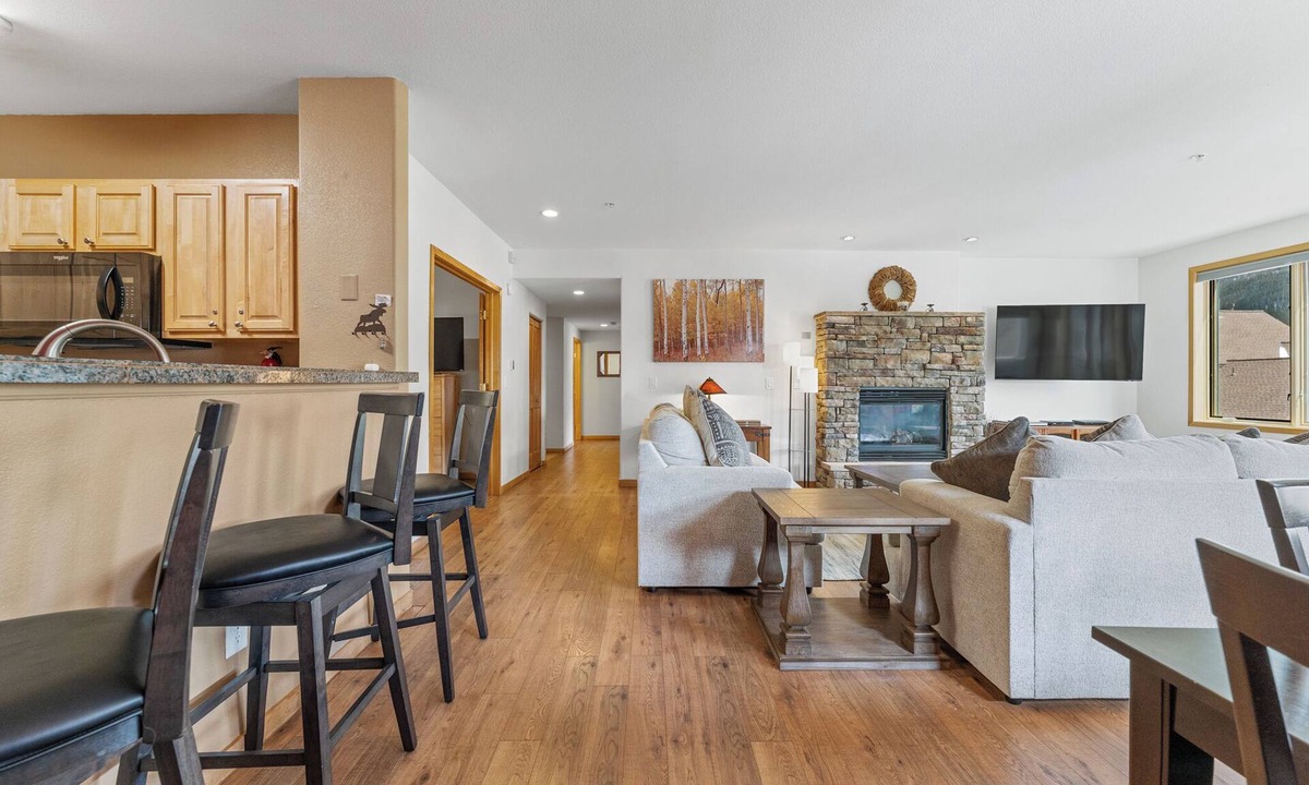 Mountain House Condo | Ideally Located, Spacious Condo w/Mountain Views from 2 Private Balconies!