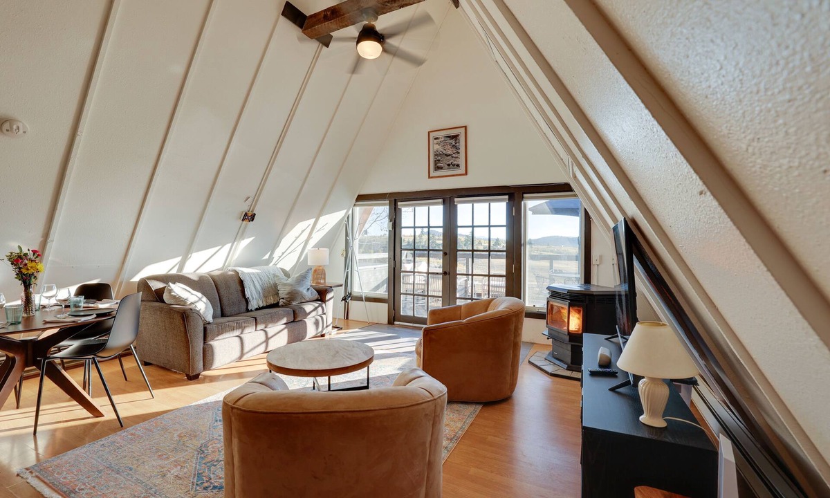 Como Cabin | Jefferson A-Frame Cabin w/Rocky Mountain Views