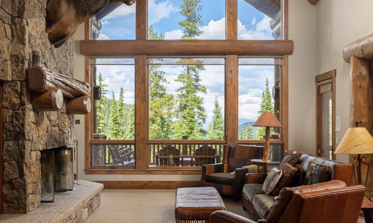 Breckenridge House | Log Cabin by InvitedHome | Wrap Around Deck, Hot Tub, Pizza Oven, Views, Ski