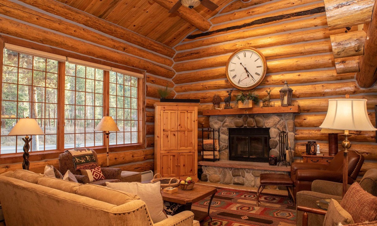 Keystone House | Luxury Custom Log Cabin Retreat in Keystone/Large Private Patio