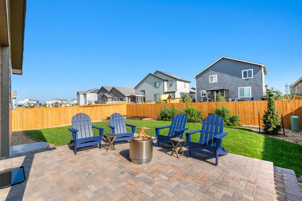 Longmont House | Mead Vacation Rental Fenced Backyard and Fire Pit!