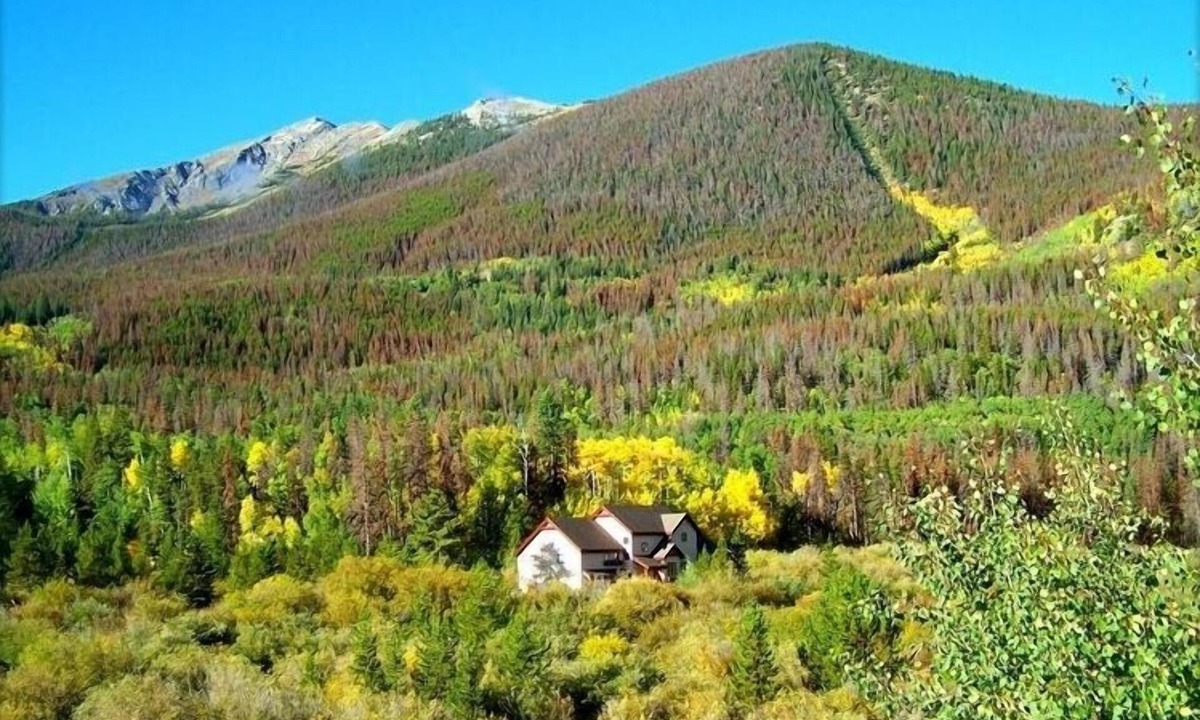 Frisco Condo | NEWLY REMODELED KITCHEN AND BATHROOMS! Great mountain views. End unit.