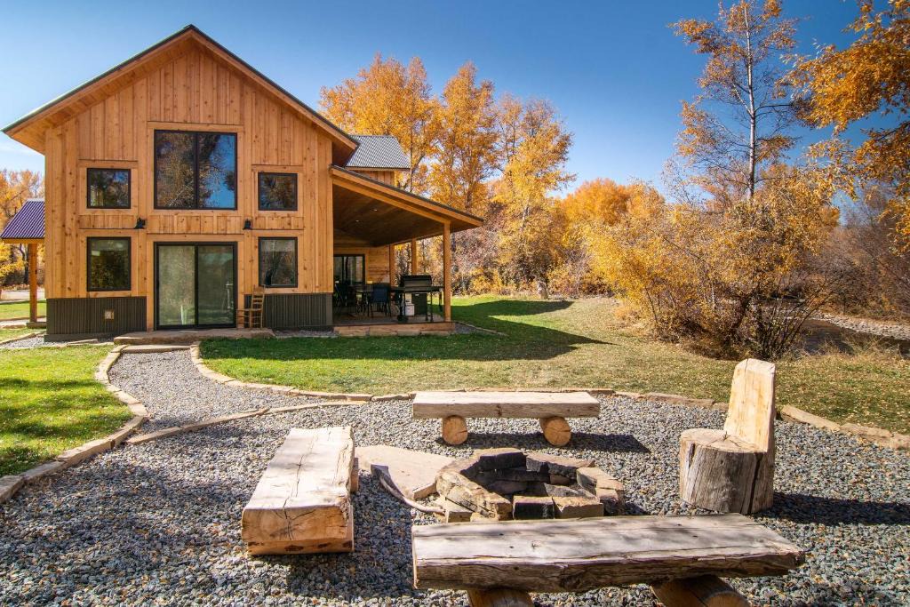 Gunnison House | Riverfront Home with BBQ 2 Mi to Downtown Gunnison!