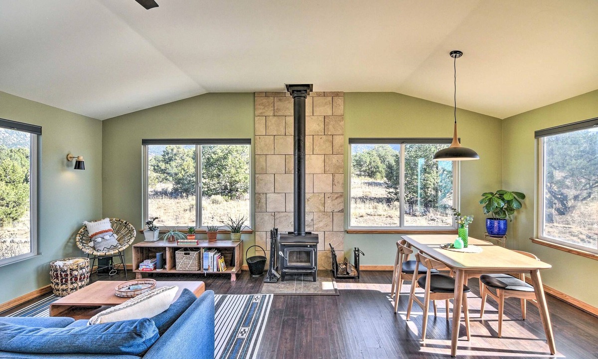 Baca Grande Cabin | Serene 2-Bed Crestone Cabin Mountain Views Modern Comforts Dog-Friendly