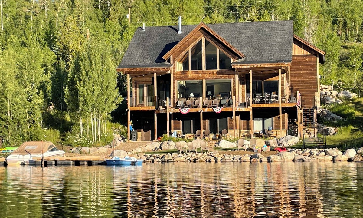 Grand Lake House | Spacious Lakefront Home, Private Dock & Beach, Elevator, Stunning Views