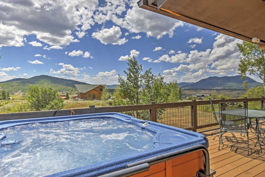 Elk River Estates House | Steamboat Springs Home with Hot Tub and Mtn Views