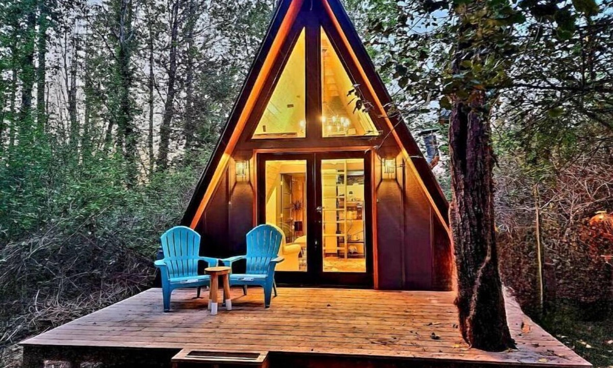 Highline Cabin | Tranquil A-Frame Cabin Retreat Nature's Serenity