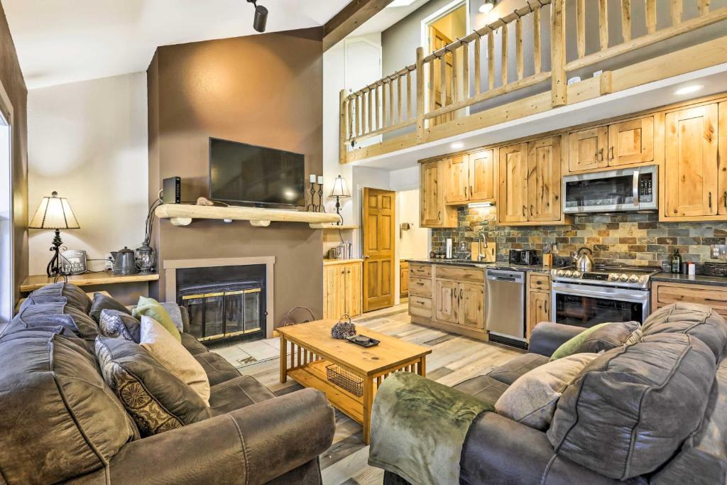 Grand Lake Apartment | Walk to Grand Lake Riverfront Gem with Fireplace!