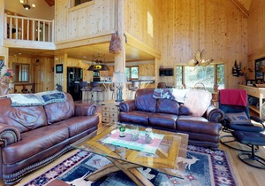 Beautiful cabin with mountain view, hot tub & luxury kitchen