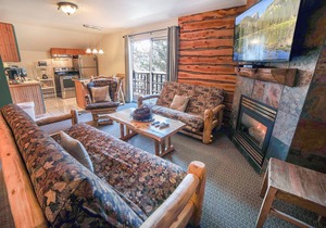 Beautiful river and mountain views prevail from this 3-bedroom, 2-bath condo.