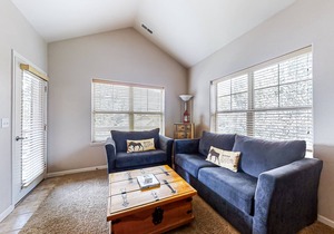 Comfy Condo on the Bus Route w/ Gas Fireplace, W/D, WiFi & Garage Parking!