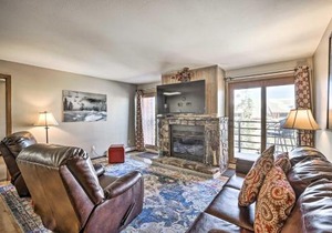 Condo with Balcony and Fireplace in Silverthorne!
