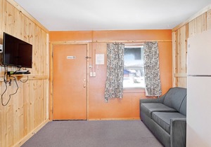 Cozy dog-friendly lodge with kitchen, entertainment, ski access & shared grill