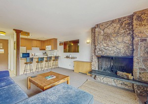 Cozy ski-in/ski-out condo with pool in summer & hot tub, year round
