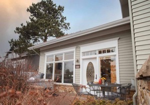 Enchanting condo with fireplace, patio, and private hot tub!