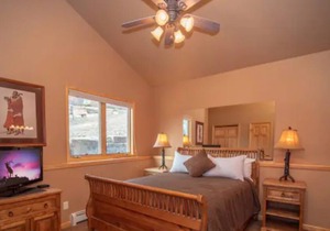 Modern log-cabin style condo, fireplace, patio, hot tub, perfect retreat! #301