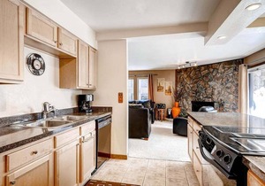 Mountain living in Breckenridge Park Place 101C: spacious 2-bedroom condo with views for 8 guests.!