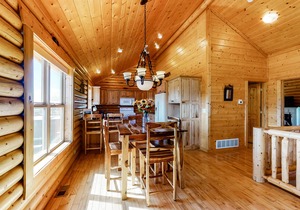 Mountain-view escape with private hot tub, fireplace, washer/dryer, and deck