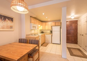 Outdoor pool, free wifi, free parking at building, ski in-center village.