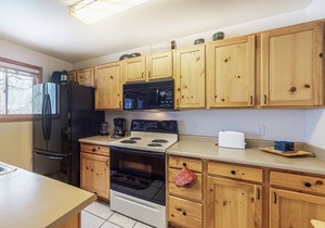 Riverfront condo with free wifi, fireplace, patio, & gas grill