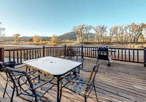 Riverfront House on Private Ranch w/Mountain Views, Grill, Gourmet Kitchen