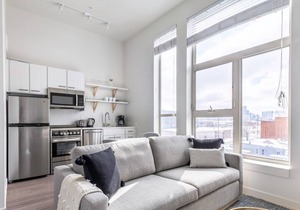 Sleek RiNo Studio w/ Gym, Roof Deck, in Brewery District, by Blueground