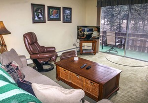 Two Bedroom Condo with Fantastic View of Fall River from the Spacious Deck.