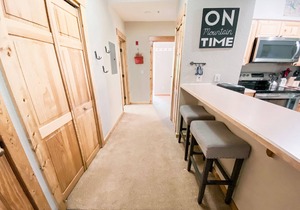 Updated unit with mountain views & private laundry