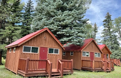 Alamosa Cabin | AIYM Camp Riverfront Cabin #1. In the Rio Grande National Forest, Alamosa Canyon