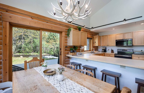 Blue River House | Cabin On The Blue Home: On River, Hot Tub, Views