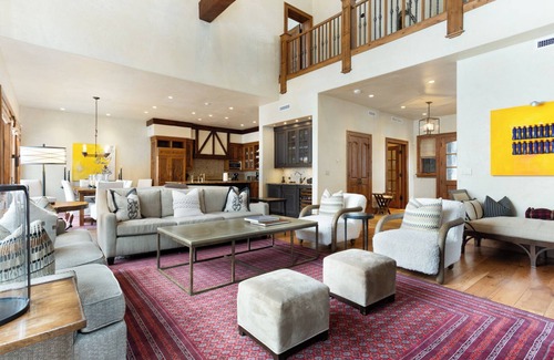 Village Walk House | Gorgeous Ski-in/out Village Walk Home with Private Hot Tub and Pool Table