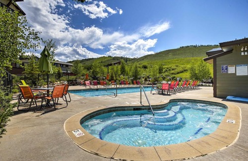 Silvercreek Apartment | Granby Condo with Balconies, Mtn Views and Pool Access!