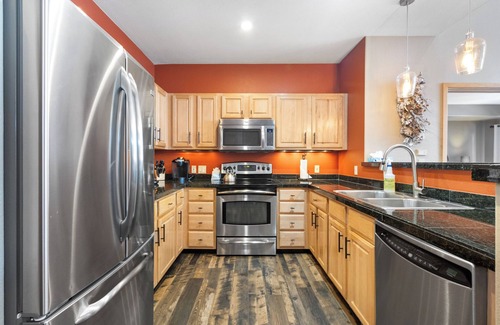 Mountain House Condo | Ideal Location Between River Run & Mountain House Base Area w/Mountain Views