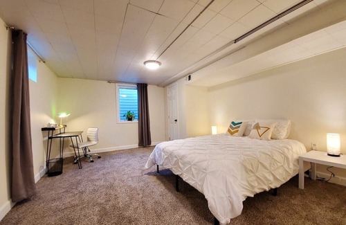 University Apartment | Loftium | Spacious & Cozy Basement Level Suite Near DU!