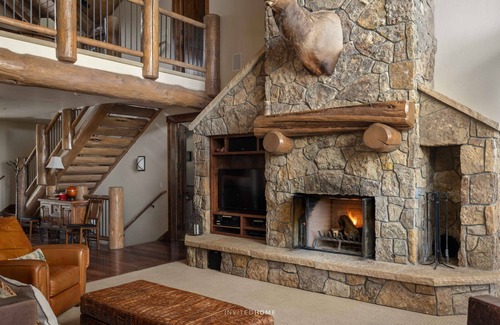 Breckenridge House | Log Cabin by InvitedHome | Wrap Around Deck, Hot Tub, Pizza Oven, Views, Ski