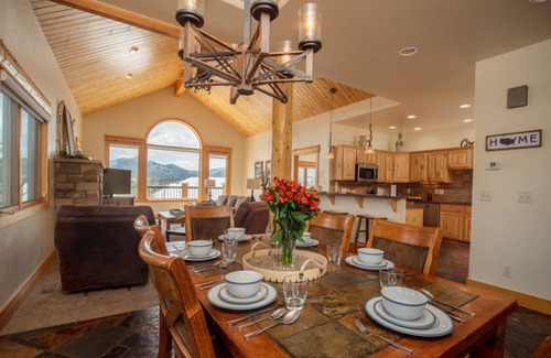 Stanley Hills Condo | Luxurious condo with wood floors, private hot tub, and gorgeous views!