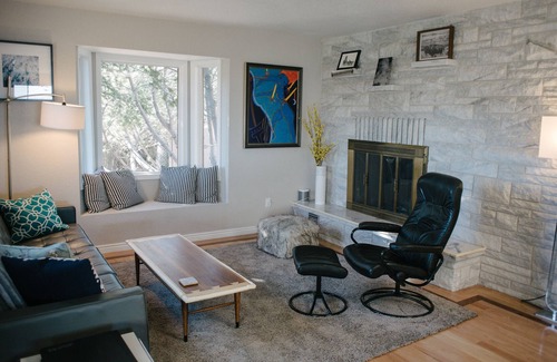 Golden House | Mountainside Oasis! Views, hot tub, trails & more!