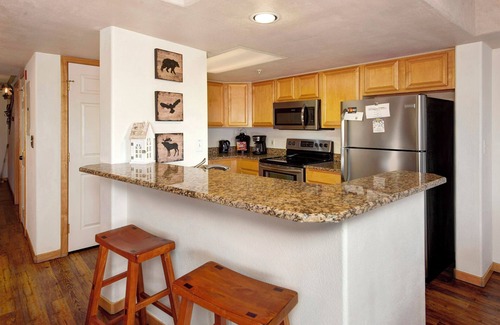 Frisco Condo | Relax lakeside after you ski! Walk to free Ski Shuttle & restaurants!