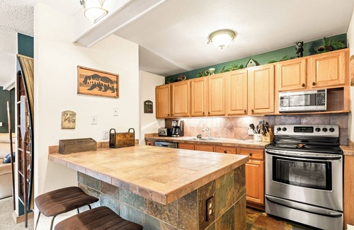 Peak 9 Condo | Riverside Condo, Cozy, Quiet, Walk to Town/Lifts